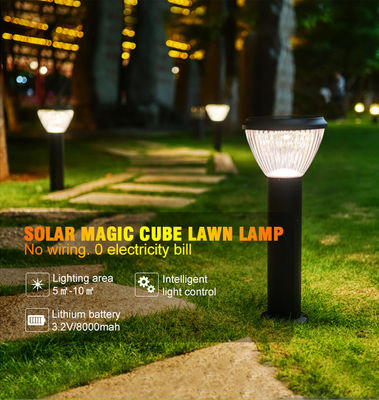 35/65/85 CM LED Solar Garden Light ze stali nierdzewnej 6500 LM Ściemniacz pomocniczy