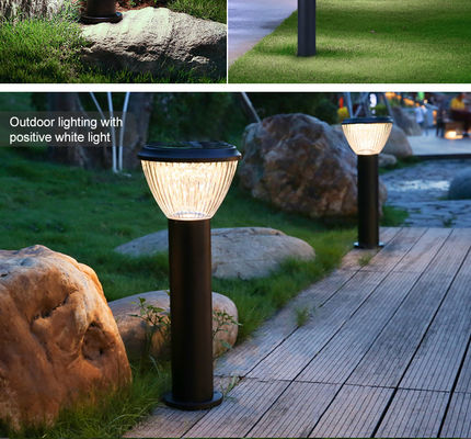 35/65/85 CM LED Solar Garden Light ze stali nierdzewnej 6500 LM Ściemniacz pomocniczy