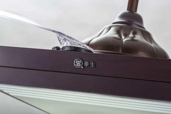 Brązowy 70 W chowany wentylator sufitowy do montażu podtynkowego ze zdalnym 5250lm