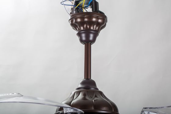 Brązowy 70 W chowany wentylator sufitowy do montażu podtynkowego ze zdalnym 5250lm