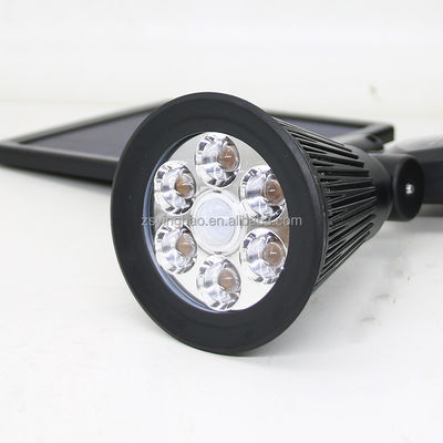 12 diod LED 20-600 lumenów Solarny czujnik ruchu Spotlight Dual Head Solar Spotlight