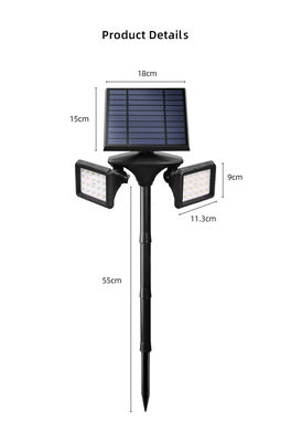 Wodoodporne Ip65 600LM 40 LED Solar Garden Light PIR Solar Powered Lawn Lights