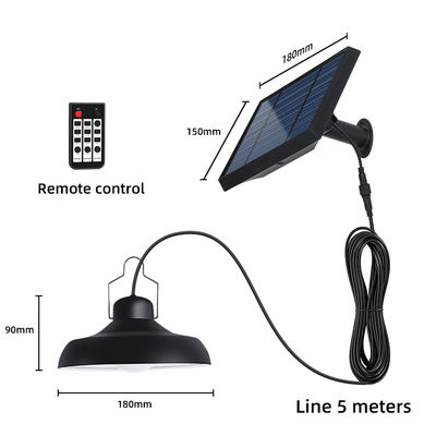 90lm / W 2800-3200K Led Solar Shed Lights Solar Yard Wisiorki na kemping