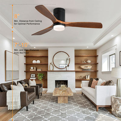 Industrial Style 65 watowy wentylator sufitowy z drewnianym ostrzem 90lm / w 120v lampa sufitowa