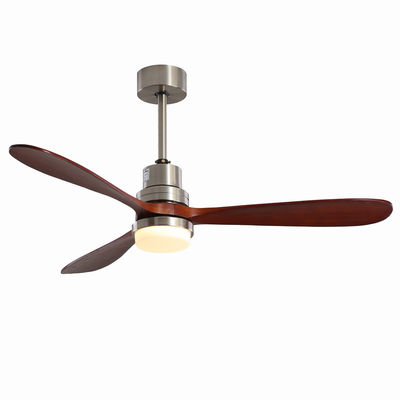 EMC Home Hotel 220v 1320MM Drewniany wentylator sufitowy Light Trzy prędkości Dostosowane