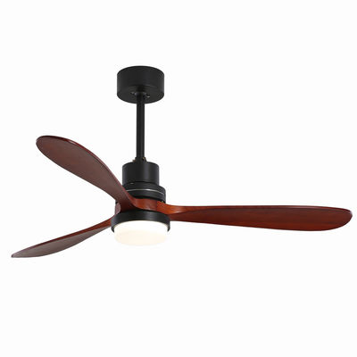 EMC Home Hotel 220v 1320MM Drewniany wentylator sufitowy Light Trzy prędkości Dostosowane