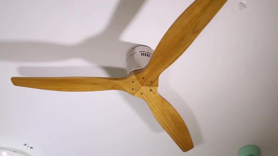 RoHS Natural Wood 75w Nowoczesny 5-ostrzowy wentylator sufitowy 42-calowy wentylator sufitowy Light Electric