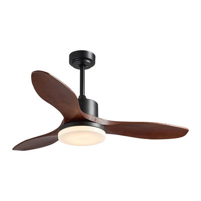 Ostrze ze sklejki Vintage Electric 20w Wentylator sufitowy 52 cale z dekoracją świetlną do domu