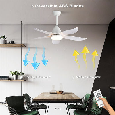 Fancy Iron 3000K 35W 5 ABS Blade Wentylator sufitowy Lampa Big Natural Style