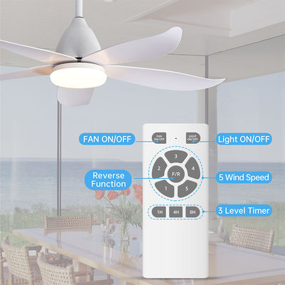 Fancy Iron 3000K 35W 5 ABS Blade Wentylator sufitowy Lampa Big Natural Style
