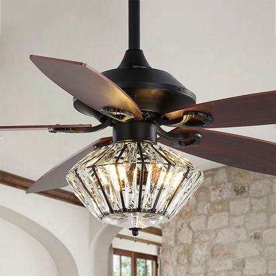 65W 120V Salon Dekoracyjne wentylatory sufitowe / Świecący wentylator sufitowy Super Jasność
