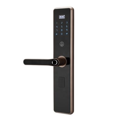 Keyless Swipe Card Fingerprint 70 mm Inteligentny zamek elektroniczny 8 baterii AA