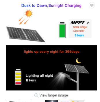 200lm pilot zdalnego sterowania 6000k Led Solar Flood Light