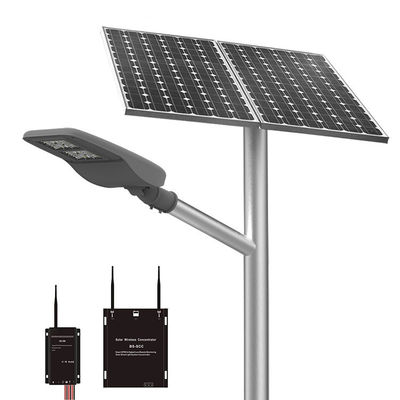 All In One 14000lm 30W 80W LED Solar Powered Street Light 18V instalacja na słupie